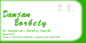 damjan borbely business card