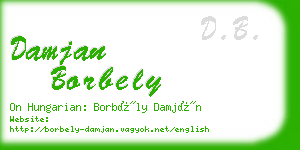 damjan borbely business card